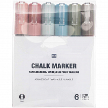 Tafelmarker Set Erdfarben 6-teilig 