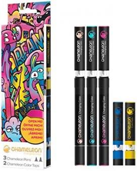 Chameleon Pens-Introductory Kit 3 Pens + 2 Color Tops 