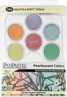 PanPastel 6 Farben Perlglanz, Palette und Soft Werkzeuge-Set 