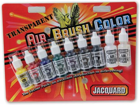 Jacquard Airbrush Transparent Exciter Set, 9 Farben 