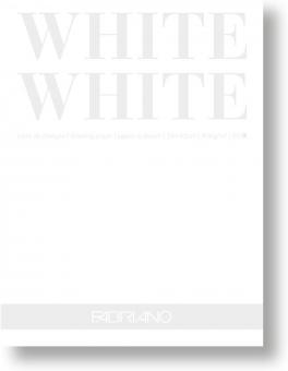 Fabriano White White Block 24x32cm,300g/m², 20 Blatt 