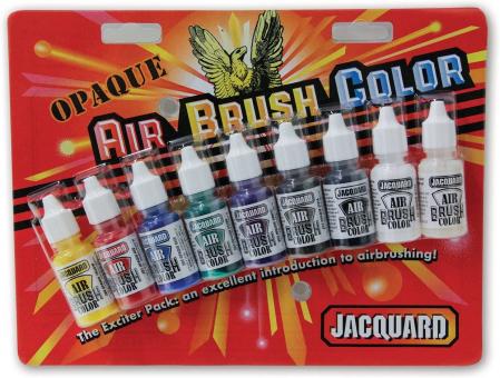 Jacquard Airbrush Opaque Exciter Pack, 9 Farben 
