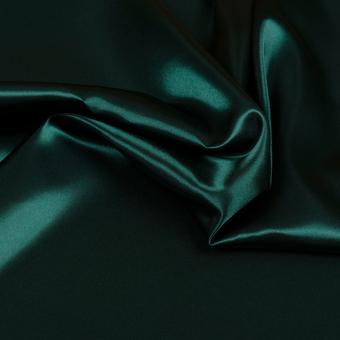 Satin dunkelgrün 145cm breit, 100% Polyester 