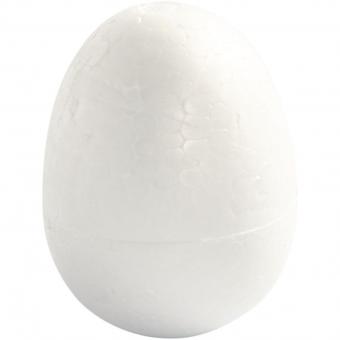 Styropor-Eier, 7cm, Weiß 5 Stück in Packung 