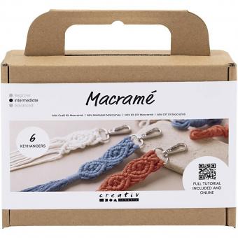 Mini Bastelset Makramee Schlüsselringe 