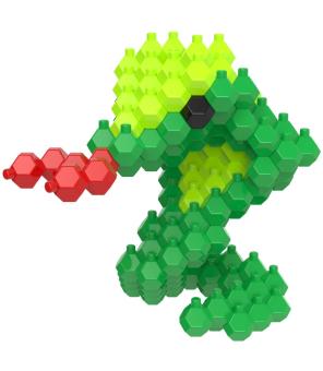 Kadele Puzzle Schlange Größe: 3,9x3,9x6,3cm 