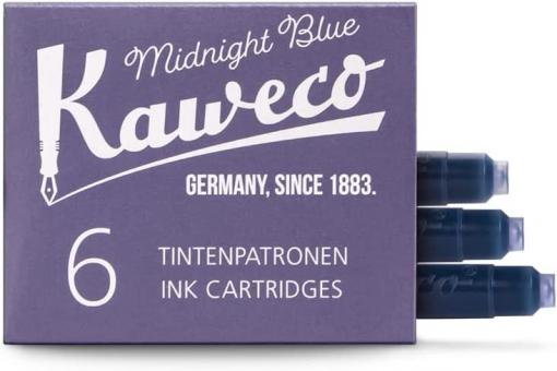 Kaweco Tintenpatronen mitternachts- blau, 6 Stüch in Packung 
