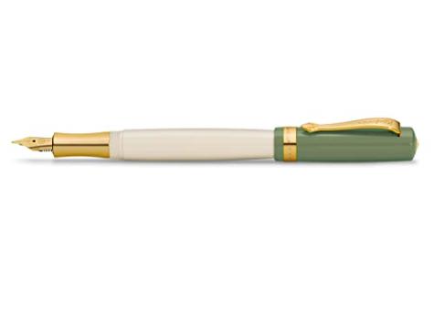 Kaweco STUDENT  Füllhalter 60's Swing M, grün/creme 