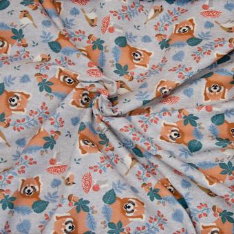 Baumwolljersey Folk Panda 145cm 