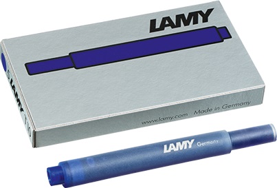 Lamy T10 Tintenpatronen blau, 5 Stück in Packung 