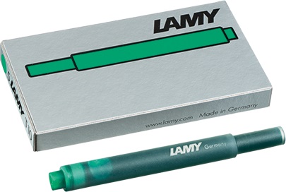 Lamy T10 Tintenpatronen grün, 5 Stück in Packung 