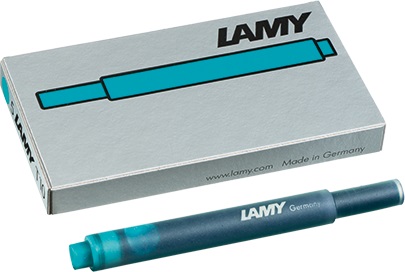 Lamy T10 Tintenpatronen türkis, 5 Stück in Packung 