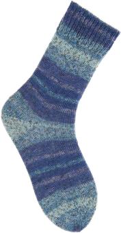 Sockenwolle Sprinkly Stripey 100 g  blau 