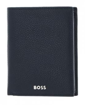 Hugo Boss Brieftasche Vertical & Geldbörse, Classic Grained Navy 