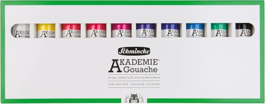 AKADEMIE Gouache Farben 10 x 60ml 