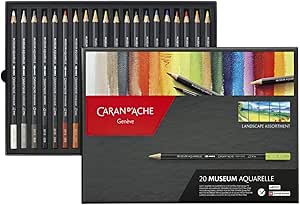 Caran DAche  Geneve Expert Museum Aquarell Landschaften, 20 Stück 