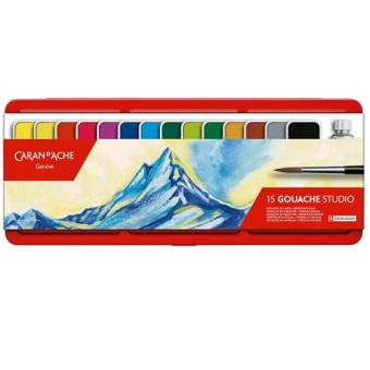 Caran DAche Gouache Studio Tabletten, 15 Stück 