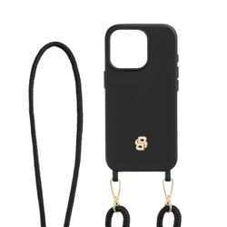Hugo Boss Iphone Hülle Double B Black & Gold 16 Pro 