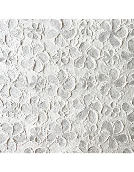 Maulbeerpapier mit geprägten Blumen 80x55cm, c.160g 