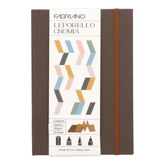 FABRIANO Skizzenbuch Leborello Chroma, 20 Blatt, 220gm², Hellbraun 