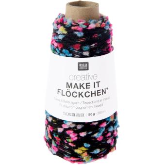 Creative Make It Flöckchen 50g 260m Beilaufgarn Neon Fb.007 