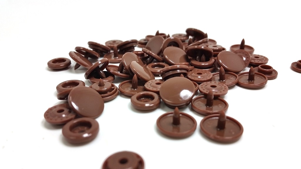 Hobbywelt KAM SNAPS T5 =1,3cm, braun 100 Stück im Beutel